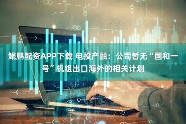 鲲鹏配资APP下载 电投产融：公司暂无“国和一号”机组出口海外的相关计划